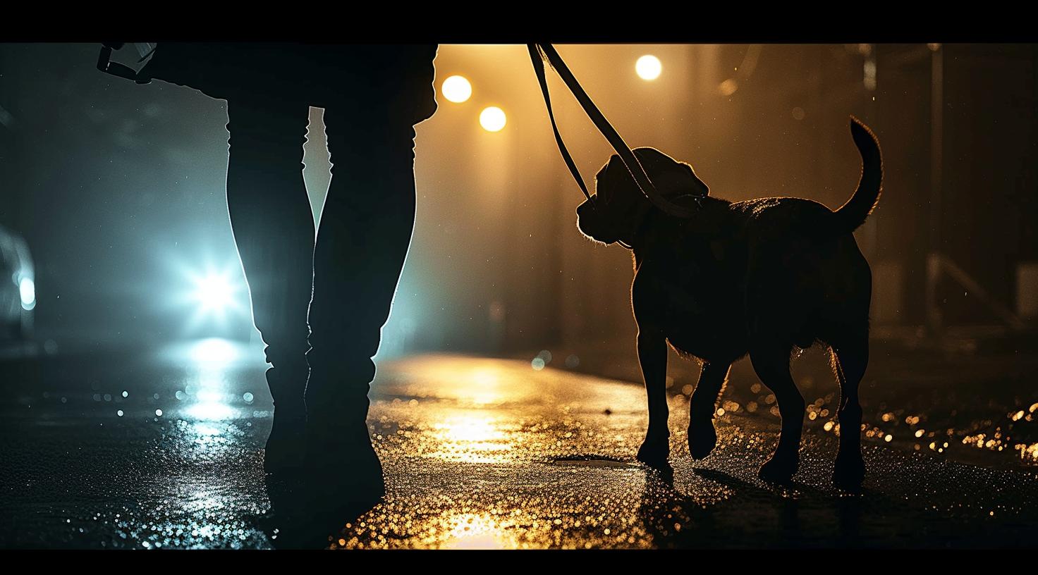 Sicherheit für Hunde im Dunkeln